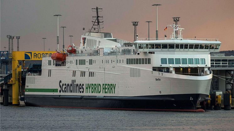Scandlines' neue Hybridfähre "Berlin" auf Probefahrt 