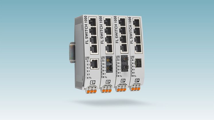 1000-serien av unmanaged switchar nu med fiberoptiska portar #network #phoenixcontact #networkedbyphoenix #industrielethernet