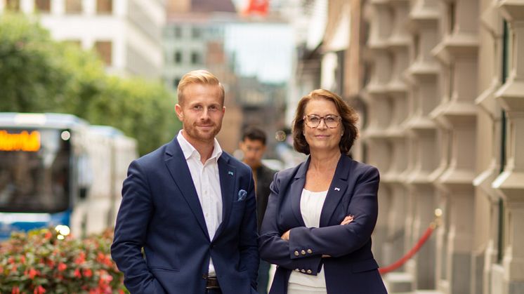 Fredrik Kjell, VD & Åsa Davidsson, vVD & Marknadschef, HusmanHagberg AB