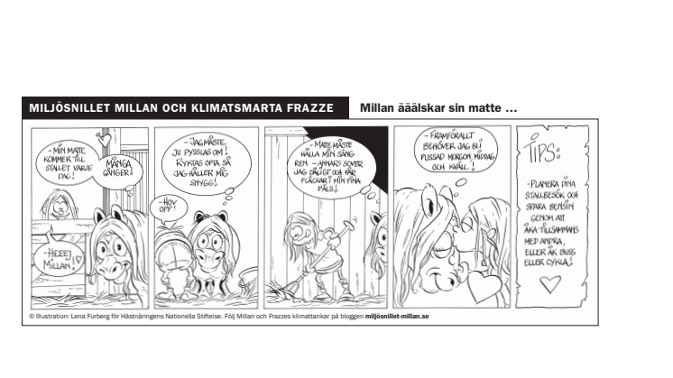 Millan älskar sin matte - en klimatsmart seriestripp del 6