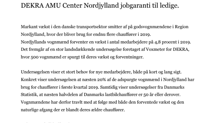 Uddannelsessted: Jobgaranti til ledige 