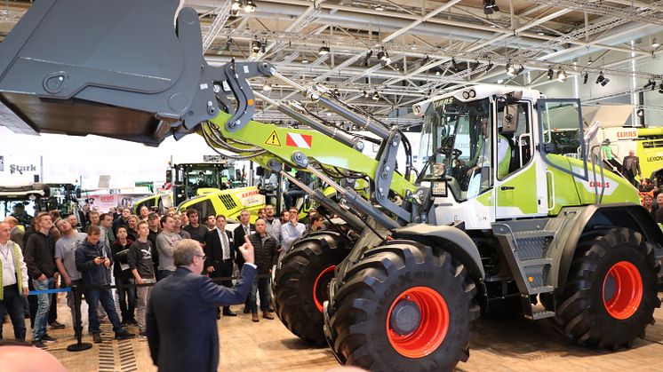 CLAAS presenterar en hjullastare och kallar den TORION. Foto: Swedish Agro Machinery