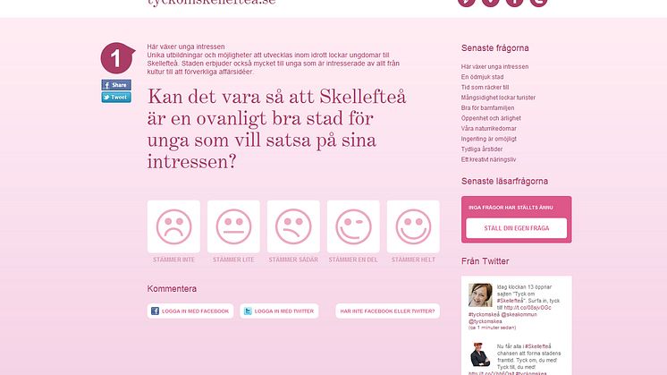 Allmänheten tycker om Skellefteå 