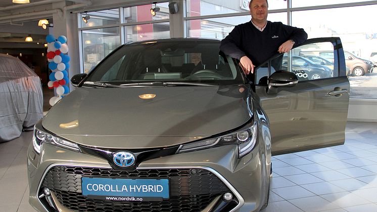 Toyota på topp: Salgssjef hos Nordvik Bodø, Tom Fossen. Foto: Nordvik AS.
