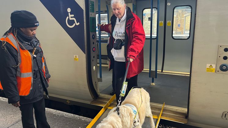Try A Train with Sightloss Council members