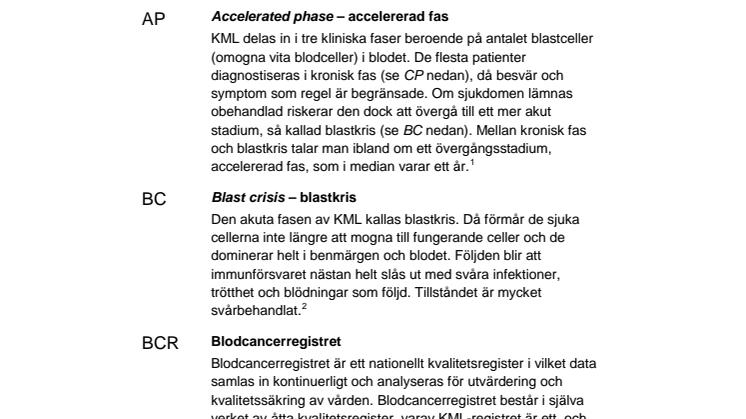 KML – förkortningar, definitioner och begrepp 