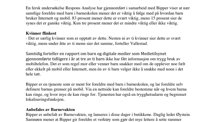 (NO) Barns digitale hverdag er voksenfri