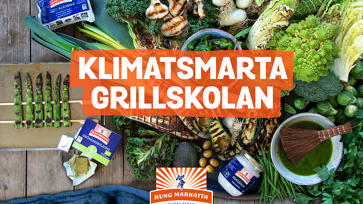 Med en klimatsmart grillskola vill Kung Markatta få svenskarna att lägga mer grönsaker på grillen - det är positivt både för hälsan och miljön. Dessutom blir det riktigt gott! 