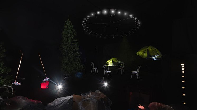 Peter Geschwind, Haunted House: A Trailer, 2019. Konstakademien. Foto: Jean-Baptiste Béranger.
