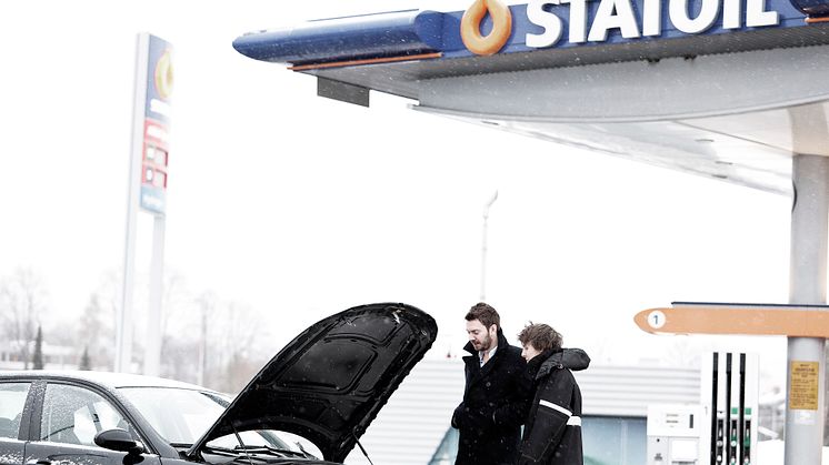 Vinterrusta bilen i helgen hos Statoil 