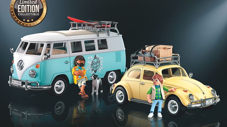 Populäre Klassiker: Volkswagen „Bulli“ und Käfer erscheinen in limitierter Special Edition von PLAYMOBIL