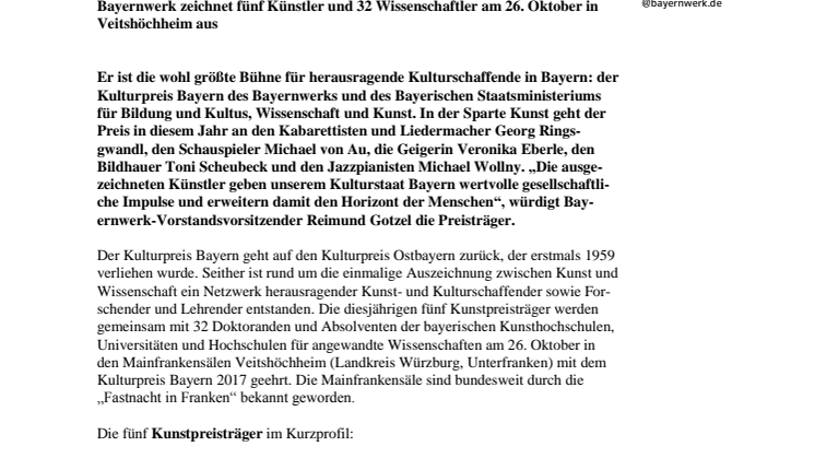 Kulturpreis Bayern 2017: Zwischen sanften Tönen und bissigen Pointen