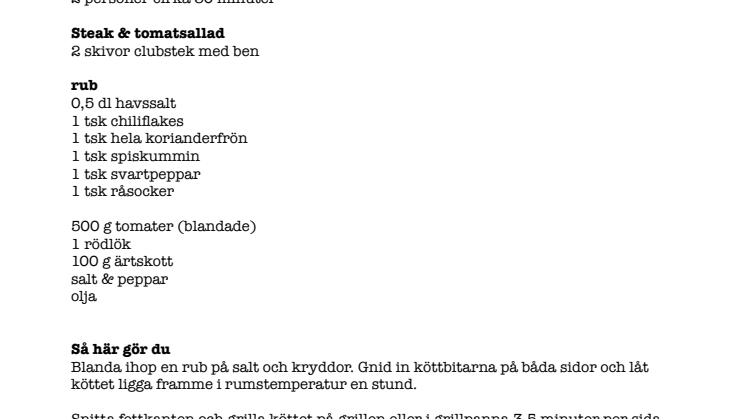Sverige är vi redo? Steak & BJ-day 14 mars