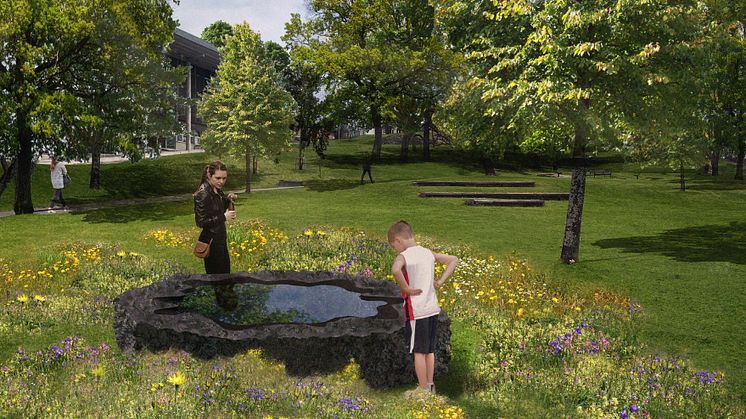 "Sten för tårar" heter konstverket av Monica Gora som vann omröstningen och kommer att placeras i Stadsparken i Härnösand under våren 2023.