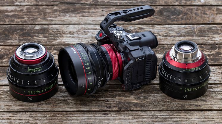 Cine Prime Family - CN-R Prime, CN-E Prime, SUMIRE Prime & EOS R5 C - Top 2 (TIF)