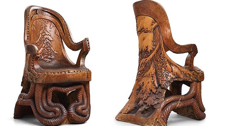 Knut Fjaestad, The Seven Years’ Throne, 1914, NMK 194/2018. Photo: Bukowskis. 