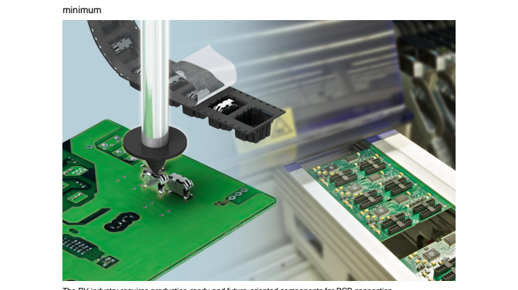 Intelligently connected to the sun: Innovative connection technology for promising markets