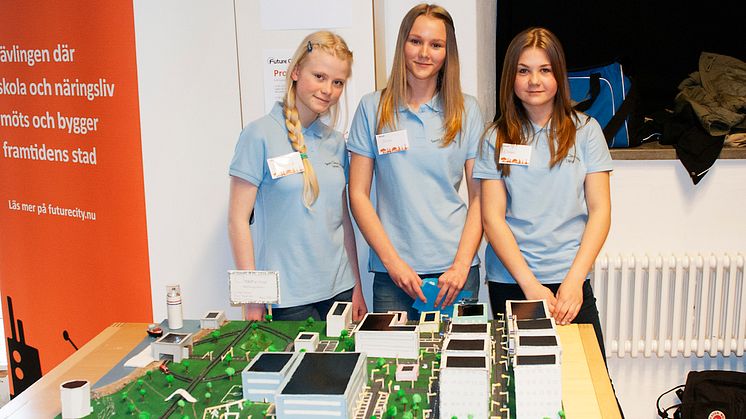 Wallbergsskolan med sitt bidrag Clearview, Future City 2014