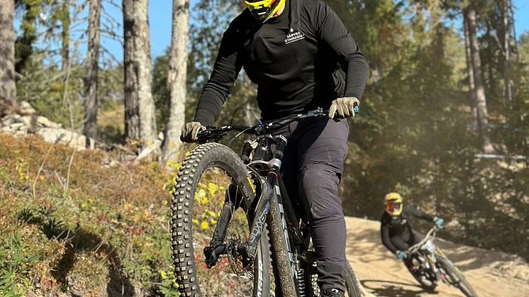 Downhill i Järvsö Bergscykelpark. 