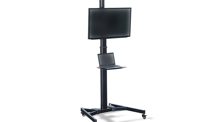 Product News: DIGITUS® presentation trolley, 70-120 inch monitors and displays