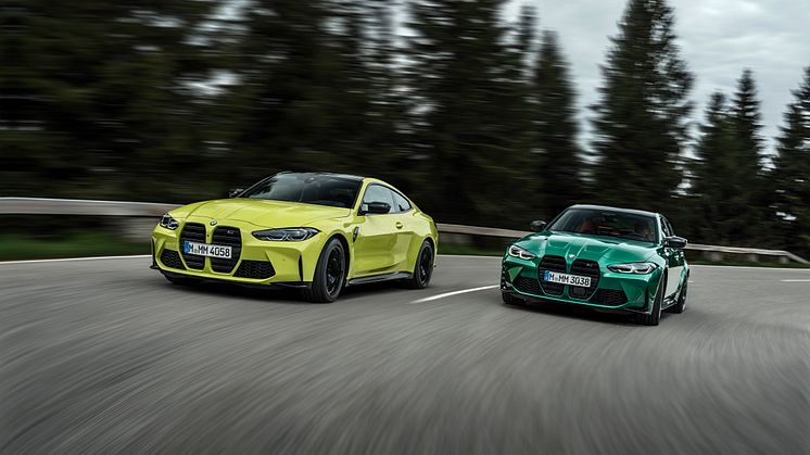 BMW M3 Competition Sedan og BMW M4 Competition Coupe