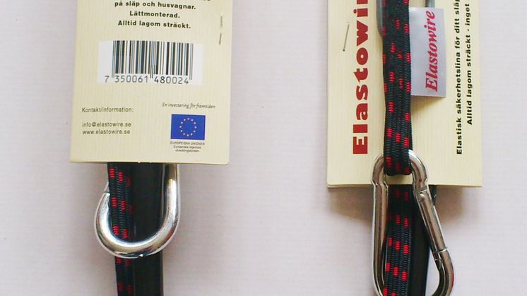 Elastowire, elastisk säkerhetsvajer för släpvagnar - förpackade