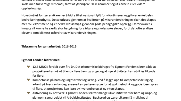Egmont Fonden gir 12,5 millioner til Kronprinsparets Fond for å hjelpe unge i Norge 