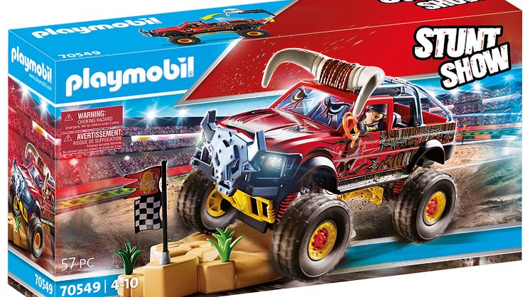 Stuntshow MonsterTruck Horned (70549) von PLAYMOBIL