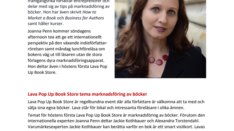 Framgångsrik indieförfattare gästar Sverige