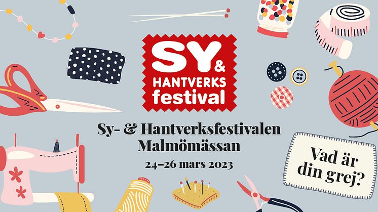 Sy- & Hantverksfestivalen i Malmö 24-26 mars 2023