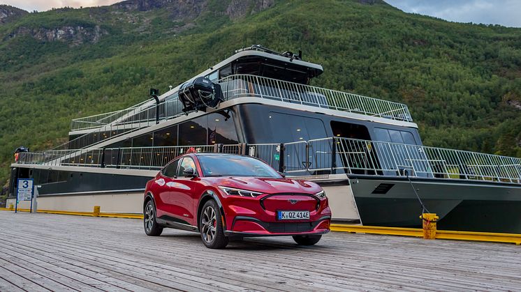 Mustang Mach-E 2020 Norge Oslo Bergen Aurland Flåm