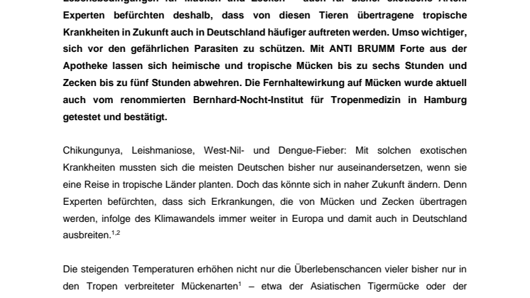 Pressemitteilung - ANTI BRUMM Forte - Klimawandel Tropische Mücken und Zecken werden hierzulande heimisch.pdf