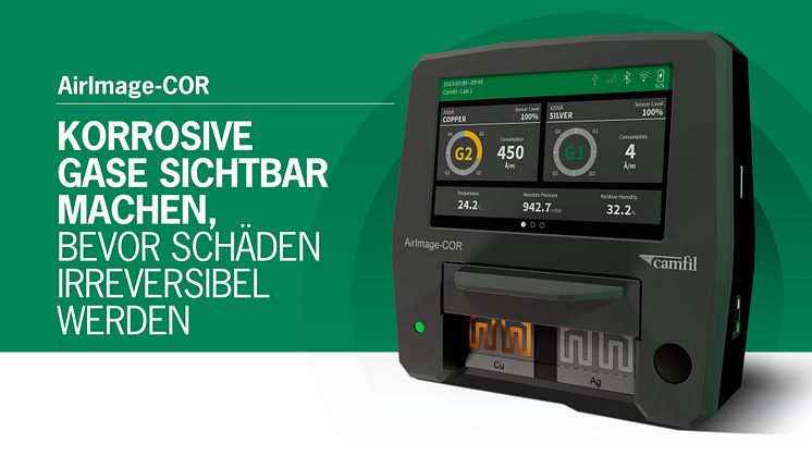 AirImage-COR macht korrosive Gase sichtbar, bevor irreversible Schäden entstehen
