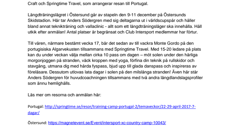 Vässa formen med Anders Södergren och Intersport