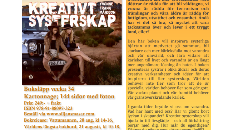 NY BOK OM SYSTERSKAPETS MÖJLIGHETER