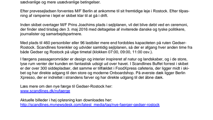 Scandlines’ nye færge har forladt værftet 