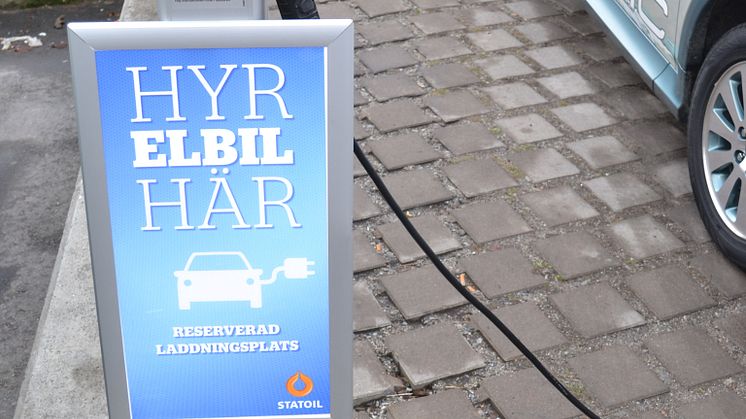 Premiär för elhyrbilar på Statoil 