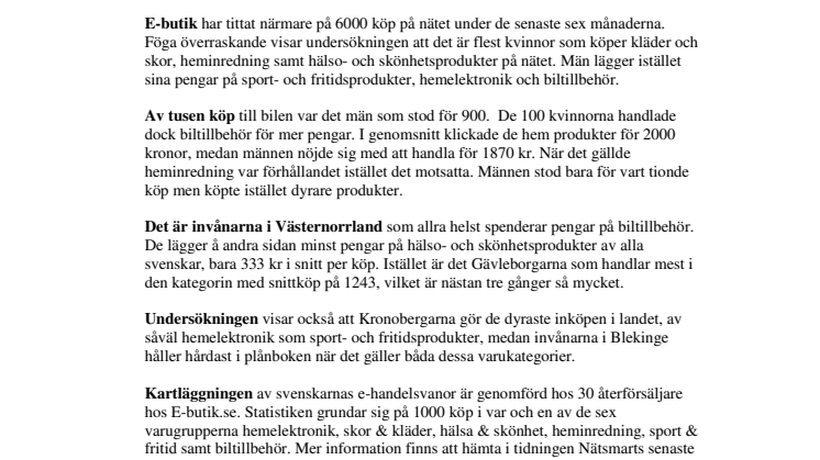 Roliga fakta om e-handel