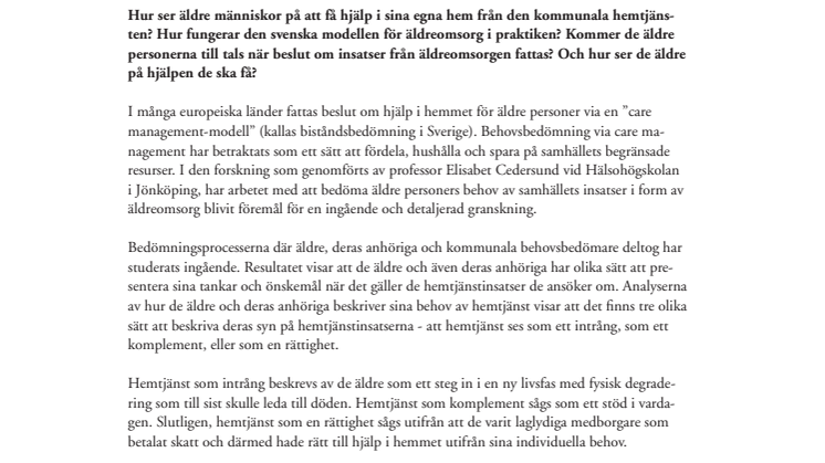 Svenskt välfärdsarbete under luppen
