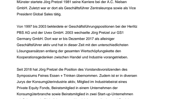 Vita Jörg Pretzel