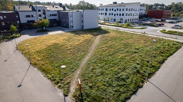 Tomten för Brf Promenaden i Enköping
