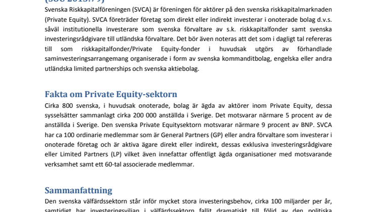Remissyttrande Ju2013/8404/L6 betänkandet Stärkt meddelarskydd för privatanställda i offentligt finansierad verksamhet