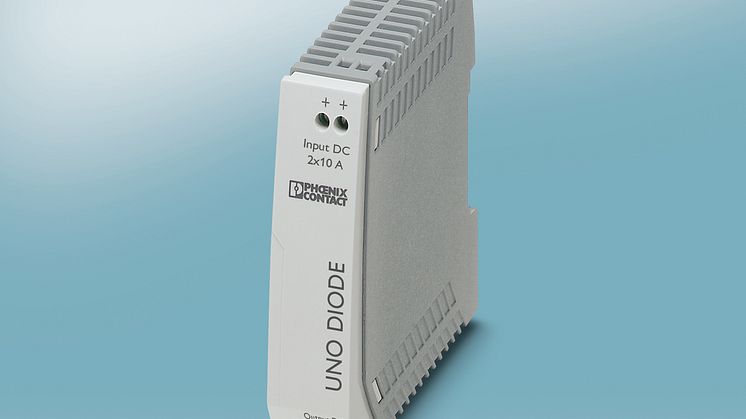 Narrow diode for decoupling from power supplies