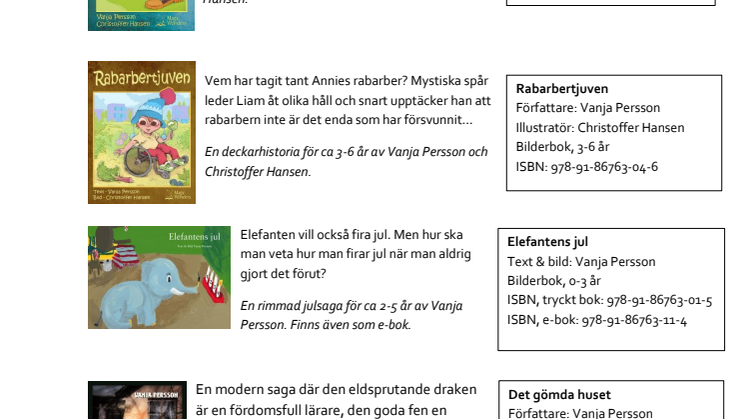 Barnböcker från Magic Wonders