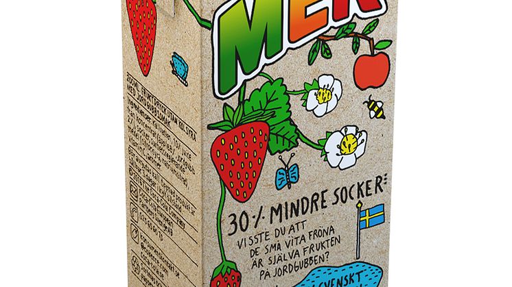 MER sugrör Jordgubbe