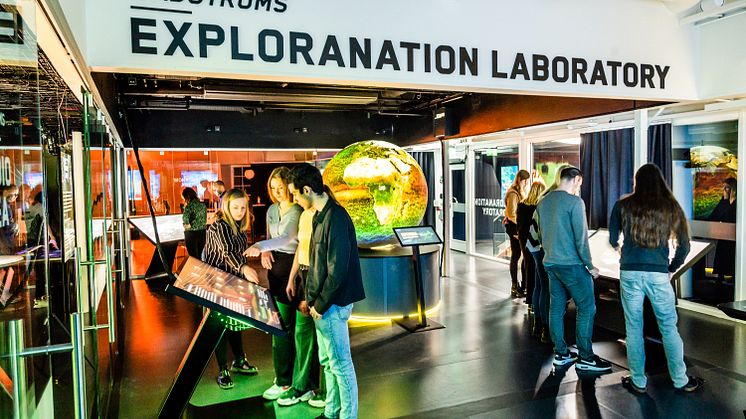På översta våningen i Visualiseringscenter C finns Wadströms Exploranation Laboratory, en del av Linköpings universitet, öppet för allmänheten.