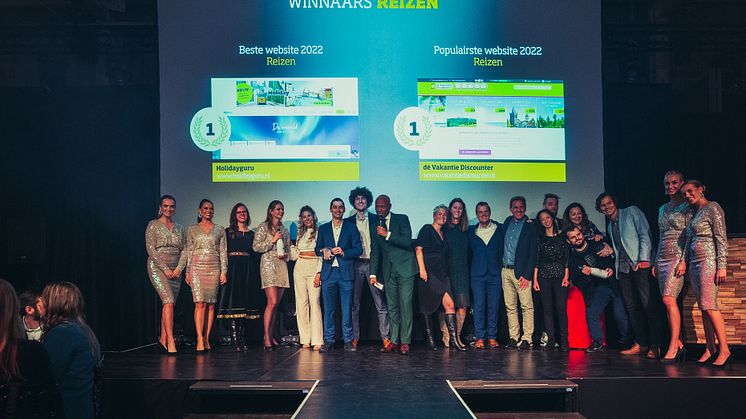 Holidayguru wint de award voor Beste website van 2022 in de categorie Reizen