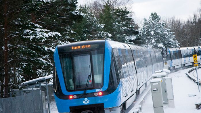 Tunnelbana i snö