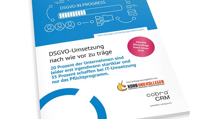 DSGVO-Umsetzung nach wie vor zu träge
