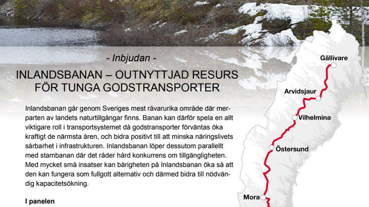 Inlandsbanan - outnyttjad resurs för tunga godstransporter